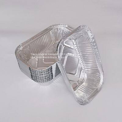650ml Disposable Rectangle Deep Aluminum Foil Tray photo-3