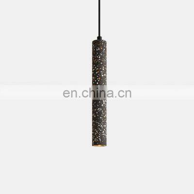 New Fashion Vintage Design Terrazzo Cement Pendant Lamp Home Decorate Chandeliers For Living Room cement pendant light