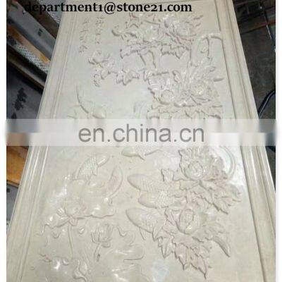 Customized 3D Interior Marble Wall Panel photo-3
