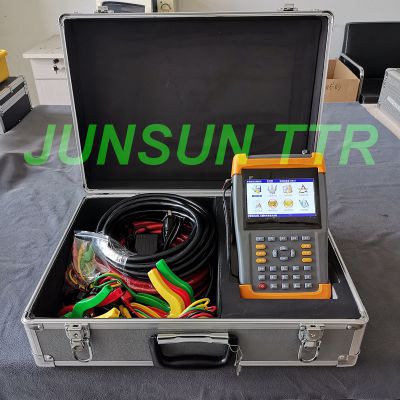 Handheld Portable Type Transformer Turns Ratio Tester, Multifunctional Three-Phase TTR Meter for Scott Transformer