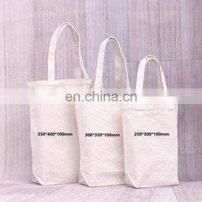Promotional Casual Style Custom Logo Printed Organic Calico Cotton Bulk Single Shoulder With Handle Shopping Canvas Tote Bag photo-2