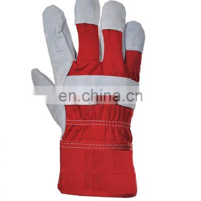 High Quality Welding Construction  Protection Safety Men Construction Work Leather Gloves