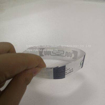 Smart Tag UHF RFID Wholesale Factory Cheap RFID Tyvek Wristbands Disposable DuPont Paper Bracelet For Event Music Festival photo-2