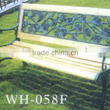 Outdoor long casting garden bench