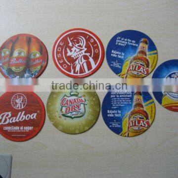 round absorbent paper drink coasters, paper printed cup pad & mats