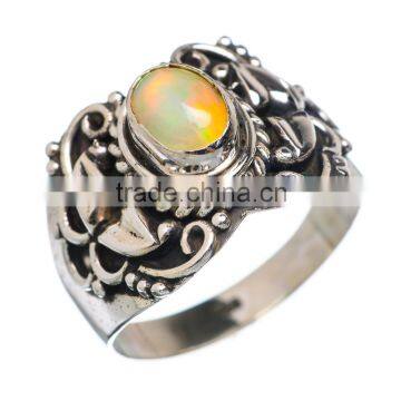 RARE ETHIOPIAN OPAL 925 STERLING SILVER RING ,925 STERLING SILVER JEWELRY WHOLE SALE,JEWELRY EXPORTER