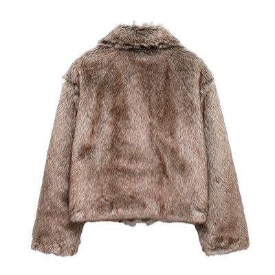 A Versatile, Retro and Fashionable Old-fashioned Style Long-sleeved Warm Sweater-style Short Coat With a Cozy Fleece Lining. photo-2