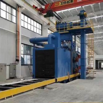 Q69 Series Rust Removal and Cleaning Metal Surface H-beam Ball Bearings Roller Conveyor Through Shot Blasting Machine photo-5