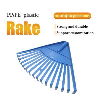 Plastic Leaf Rake Garden Tools Rake Garden Rake With Handle Optional Long Handle For Farm Garden Yard Leaves Cleaning Wholesale
