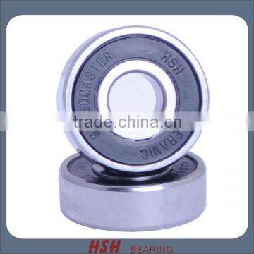 Spin 5 min 20 seconds 7mm 627RS hybrid ceramic Si3N4 black ball skate bearing