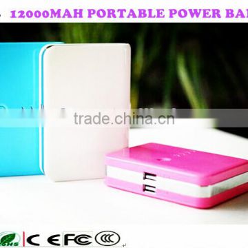 cheappest power banks 12000mah ce ccc fcc portable power bank