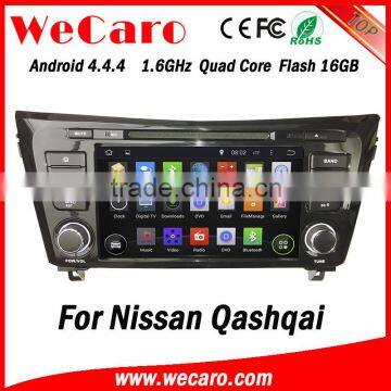 Wecaro WC-NU8052 android 4.4.4 car dvd player for nissan qashqai navigation 2014 3G wifi playstore