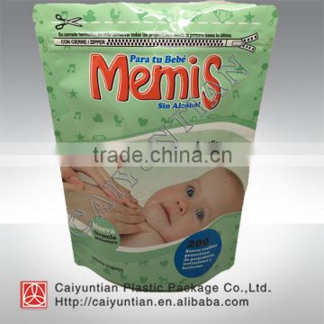 custom baby shampoo stand up packaging bags