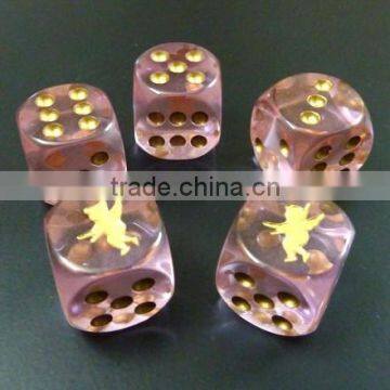 High quality plastic crystal dice