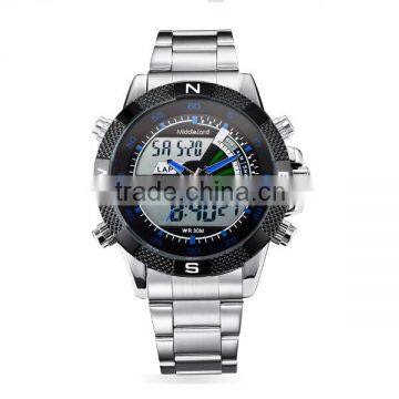 2015 customised logo famous china watch factory newest design waterproof alloy watches in men