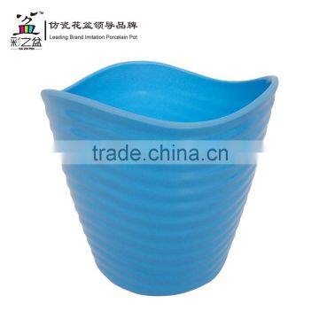 Direct Manufacturer Special Wavy Shape Caizhipen MX1301 Melamine Flower Pot Wholesale photo-4
