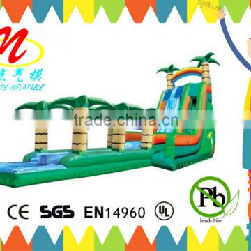 Kiddie inflatable pool water slides