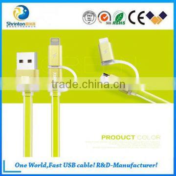 2 in 1 Sync Data Cable Lighting USB Cable Micro USB Cable photo-5