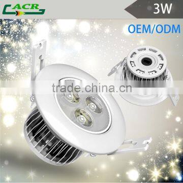 Top quality use in hotel 3W led ceiling light