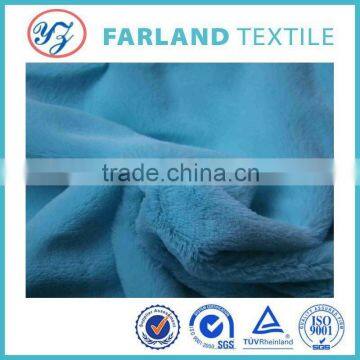 polyseter knitted fabric plain Plush for Clothing collar
