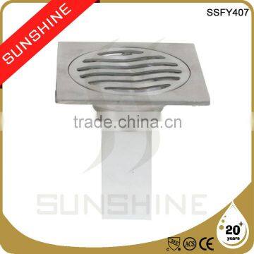 SSFY407 Bathroom and toilet square stainless steel floor drain strainer