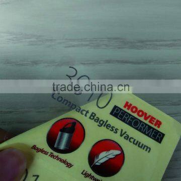 For self adhesive clear A4 transparent label sticker with logo                        
                                                Quality Choice