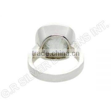 Green Amethyst Gemstone Rings Jewelry,wholesale Sterling 925 Silver Bezel Set Rings Jewellery photo-3