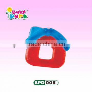 new design high quality silicone baby water filled teether