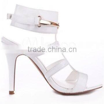 White Color Strap Sandals Big Size Shoes Women Sandals Popularity 2015 Night Club Sandal Shoes photo-2