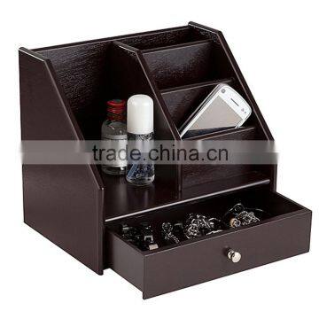 top-grade wooden desk organizer, Wooden cabinet Solid pine wooden box Wood storage box, Office Stationery, Desk File Organizer