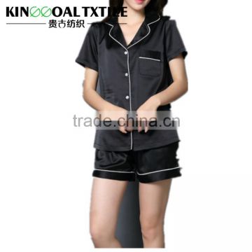 Hot sales comfortable soft Sexy 100% Silk ladies sleepwear