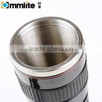Small Black 2 Generation Stainless Steel Camera Lens Mug Cup for Canon 70-200MM photo-3