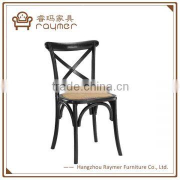Raymer Furniture birch black white event wedding Cross Back Chair