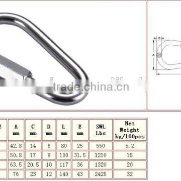 Stainless Steel AISI316 304 Pear Shaped Quick Link Quick Chain in China photo-3