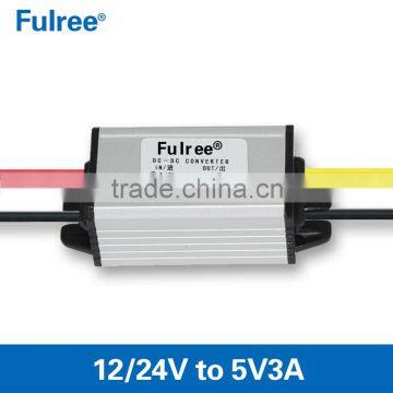 dc-dc step down module 12v24v to 5v3a15w, 5v car power supply, 12v to 5v dc dc transformer