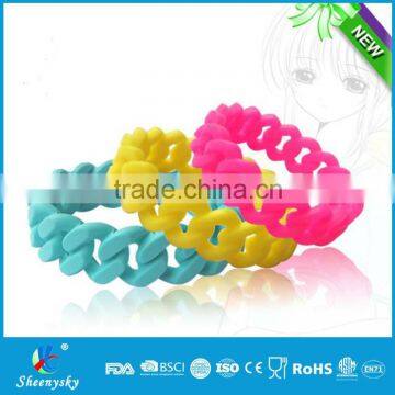 2016 colourful personalized silicone bracelets