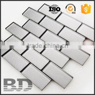 Environmental friendly size tolearance +-1mm parquet shanghai glass mosaic mirror vase