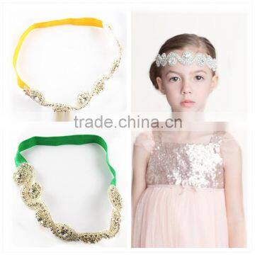 Fancy Decoration Custom Elegant Wedding Dress Accessories / Fashion Bridal Tiara / Wholesale Crystal Pearl Rhinestone Waistband photo-4