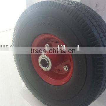 4.10/3.50-4 rubber pu foam solid wheel