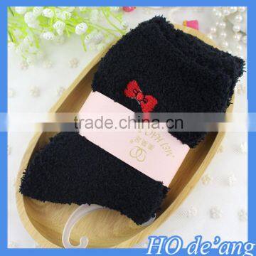 Factory Direct Thick Warm Socks Embroidery Women Socks Imitate Cashmere Socks Wholesale MHo-219 photo-5