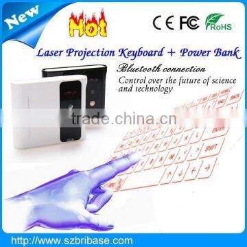 BRIBASE Lowest Price 7800mAh Power Bank Wireless Bluetooth Virtual Laser Projection Keyboard in High Quality Quality Choice