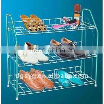 KItchenroom and househould chrome Wire shoe rack