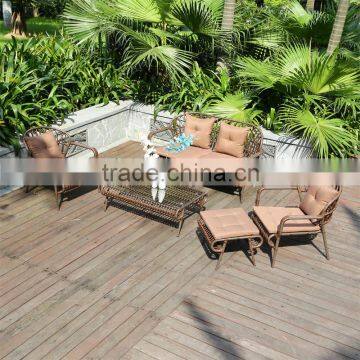 New Design Modern High Quality All Weather Outdoor Synthetic Poly Rattan Furniture