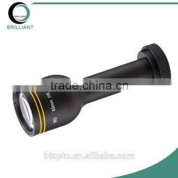 2/3" Format C-mount 0.5x Magnifying WD 65mm Telecentric Lens
