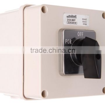 Three Phase Square Forward Reverse Switch 20A (Resistive Orange)