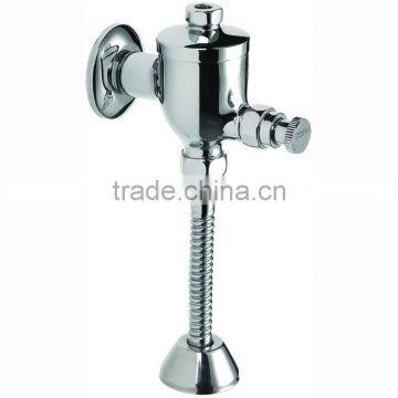 High Quality Brass Pressure Urinal Flush Valve, Self Closing Valve, Chrome Finish and Wall Mounted