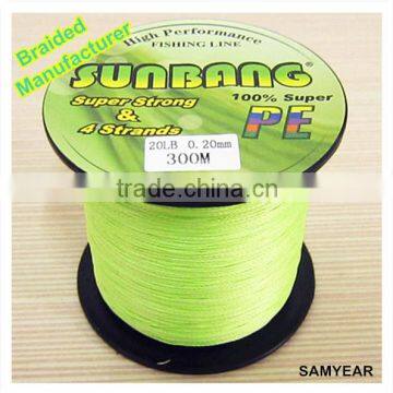 Zhejiang Outdoor Fishing Tackle Chinese Super Strong Saltwater UHMW PE Fishing Line Braided 4 Strands 5pcs/box
