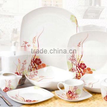 47pcs decal new bone china dinner set