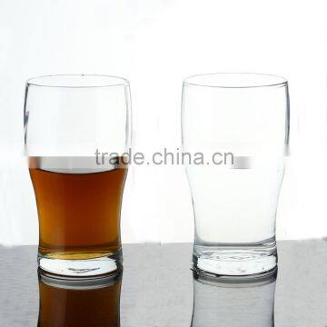 Customized Traditional design Impressions beverage drinking glass set clear thin waist tumbler