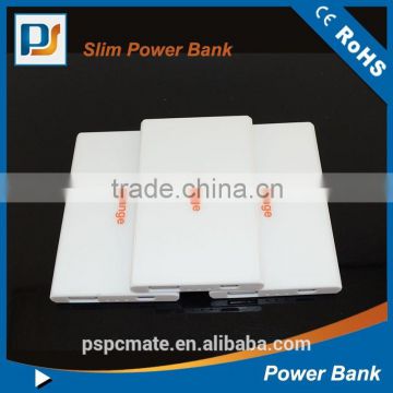 Slim phone battery charger 2200mah mobile power bank for promotion